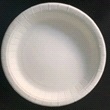 Тарелка круглая гладкая 235 мм ламинированная белая